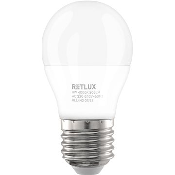 

RETLUX RLL 442 G45 E27 miniG 8W CW