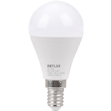 

RETLUX RLL 636 G45 E14 miniG 8W CW D