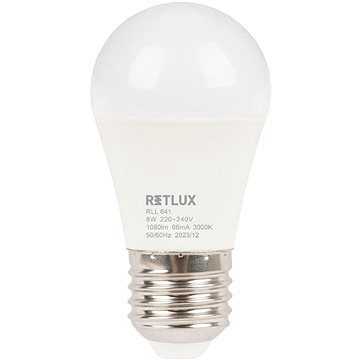 

RETLUX RLL 641 G45 E27 miniG 8W WW D