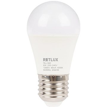 

RETLUX RLL 642 G45 E27 miniG 8W CW D