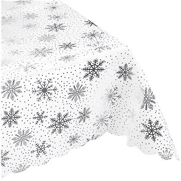 

Ruhhy 22792 Vánoční ubrus 260 × 140 cm, bílostříbrný