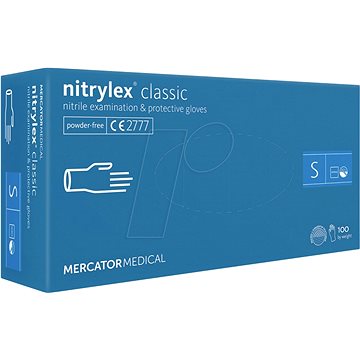 

MERCATOR® Rukavice Nitrylex classic modré 100ks, vel. S