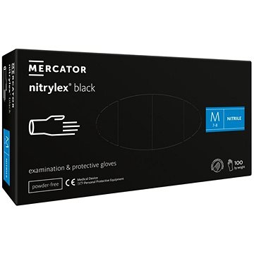 

MERCATOR MEDICAL Nitrylex Black černé, 100 ks, vel. M
