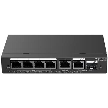 Ruijie Networks Reyee RG-ES206GS-P, 6-Port Gigabit Smart Cloud Managed PoE Switch