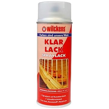 

Wilckens Bezbarvý pololesklý lak ve spreji Klarlack Seidenglanz Lackspray 400 ml