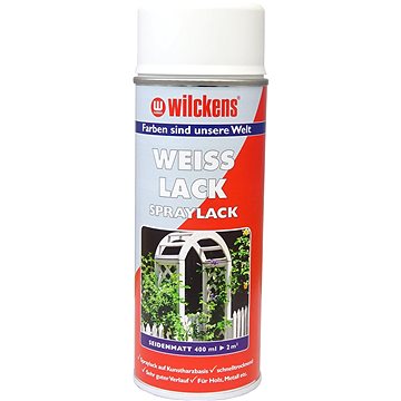 

Wilckens Bílá barva ve spreji polomatná Weisslack Spray Seidenmatt 400ml