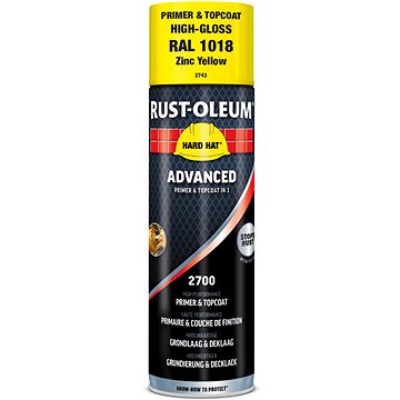 

Rust-Oleum Samozákladující průmyslová barva ve spreji Hard Hat® Advanced 2v1, žlutá