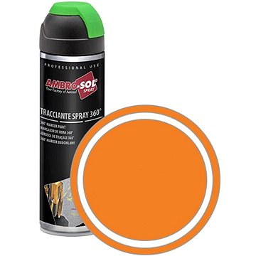 

AMBRO-SOL Značkovací barva ve spreji 360° MARKER PAINT 500 ml, oranžová