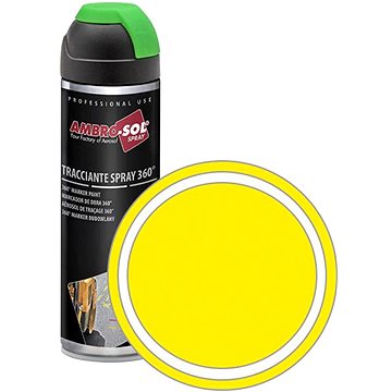

AMBRO-SOL Značkovací barva ve spreji 360° MARKER PAINT 500 ml, žlutá