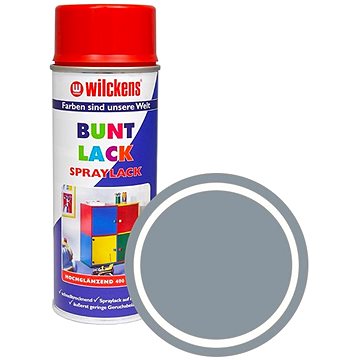 

Wilckens Syntetická vrchní barva ve spreji vysoký lesk 400 ml šedá, WI.16071100140