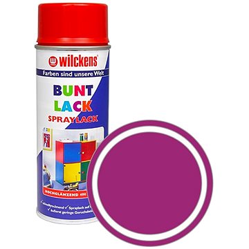 

Wilckens Syntetická vrchní barva ve spreji vysoký lesk 400 ml fialová, WI.16040600140