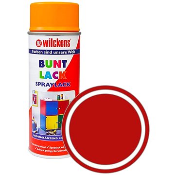 

Wilckens Syntetická vrchní barva ve spreji pololesk 400 ml červená, WI.16130100140