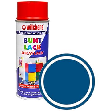 

Wilckens Syntetická vrchní barva ve spreji vysoký lesk 400 ml modrá, WI.16050100140