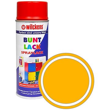 

Wilckens Syntetická vrchní barva ve spreji vysoký lesk 400 ml žlutá, WI.16010200140