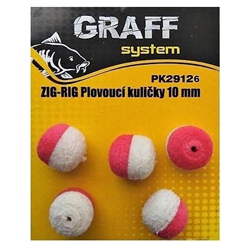 

Graff Zig-Rig Plovoucí kulička 10mm Bílá/Červená 5ks