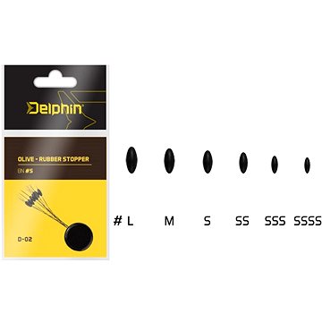 

Delphin Olive Rubber Stopper Velikost SSS