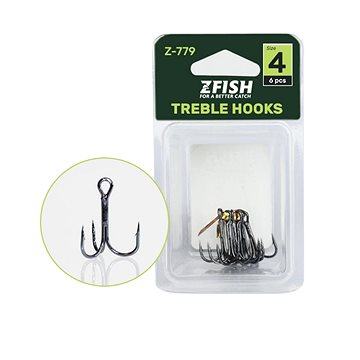 

Zfish Treble Hooks Z-779 Velikost 4 6ks