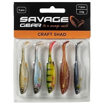 Savage Gear Craft Shad 10cm 6g Clear Water Mix 5ks - Gumová nástraha
