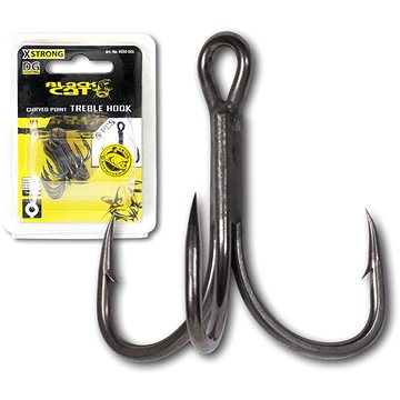 

Black Cat Curved Point Treble Hook DG Velikost 1 5ks