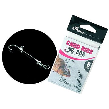 

Fil Fishing Chod Rigs FIL808 11,3kg Velikost 4 3ks