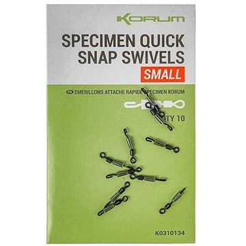 

Korum Specimen Quick Snap Swivels Small 2 × 10 ks