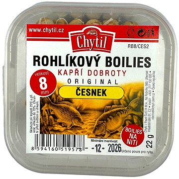 

Chytil Rohlíkový boilies 2 × 22 g, 8 mm, Česnek