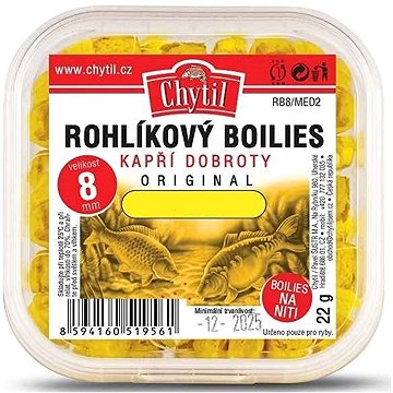

Chytil Rohlíkový boilies 2 × 22 g, 8 mm, Kukuřice