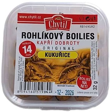 

Chytil Rohlíkový boilies 2 × 32 g, 14 mm, Kukuřice