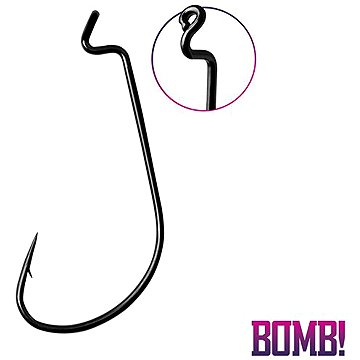 

Delphin Háček BOMB! D-Shot Offs Worm Velikost 1/0 2 × 5 ks