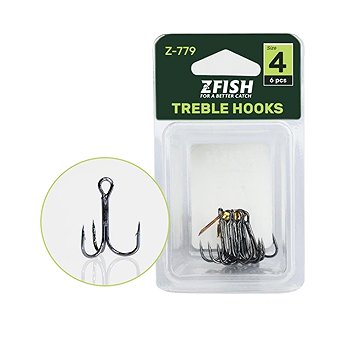 

Zfish Treble Hooks Z-779 Velikost 8 2 × 6 ks