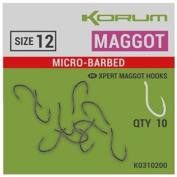 

KORUM Háčky Xpert Maggot, velikost 14, 2 × 10 ks