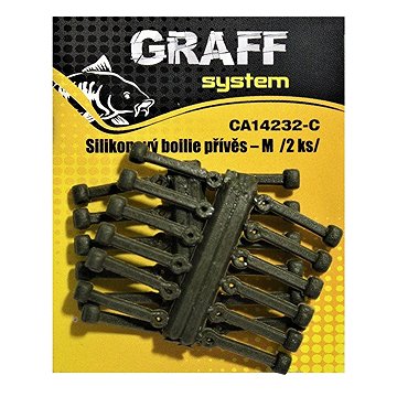 

Graff Silikonový boilie přívěs M Hnědý 2 × 2 ks