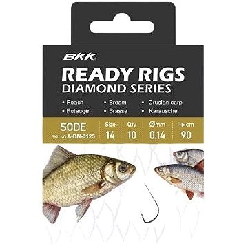 

BKK Ready Rig Diamond Sode NI 2 × Velikost 16 0,1 mm 70 cm 10 ks