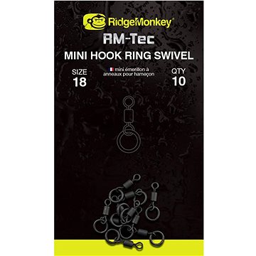 

RidgeMonkey RM-Tec Mini Hook Ring Swivel 10ks
