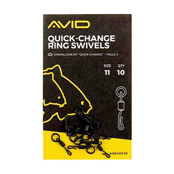 

AVID Quick Change Ring Swivel, velikost 11, 10 ks