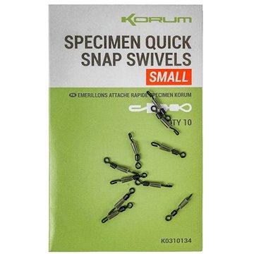 

Korum Specimen Quick Snap Swivels Small 10 ks