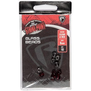 

FOX Rage Kulička Strike Point Glass Beads Clear/Red 6 mm 10 ks