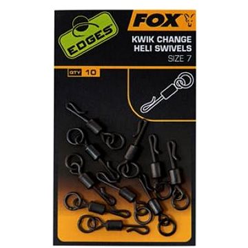 

Fox Edges Kwik Change Heli Swivels, velikost 7, 10 ks