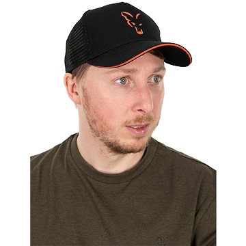 

FOX Collection Black/Orange Trucker Cap