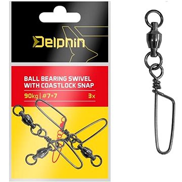 

Delphin Ball bearing swivel with coastlock snap 130kg 3ks