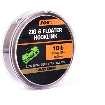 

Fox Zig and Floater Hooklink Trans Khaki 100 m, 0,26 mm, 10 lb