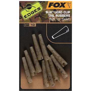 

Fox Edges Camo Size 10 Slik Lead Clip Tail Rubber 10ks