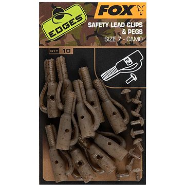 

Fox Edges Camo Size 7 Lead Clip + Pegs 10ks