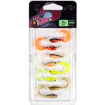 

FOX Rage Micro Grub 4 cm, UV Mixed Colours, 8 ks
