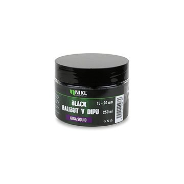 

Nikl Pelety Black Halibut v dipu Giga Squid, 250 g, 15+20 mm
