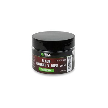 

Nikl Pelety Black Halibut v dipu Strawberry, 250 g, 15+20 mm
