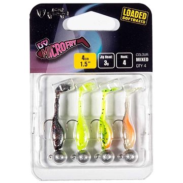 

FOX Rage Micro Fry Loaded 4 cm, UV Mixed Colours 2, 4 ks
