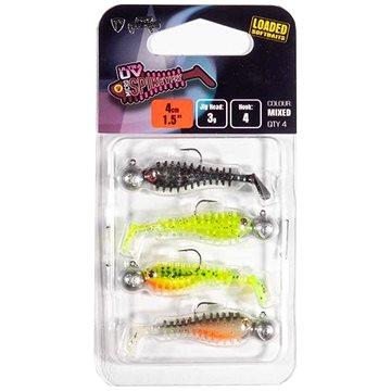 

FOX Rage Micro Spikey Fry Loaded 4 cm, UV Mixed Colours 2, 4 ks