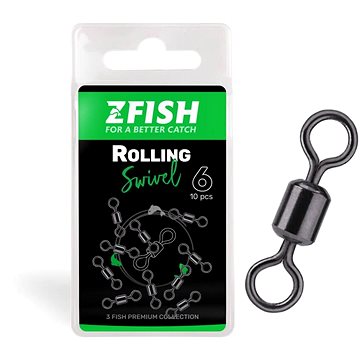 

Zfish Obratlík Rolling Swivel Velikost 8, 28 kg 10 ks