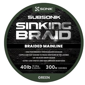 

Sonik Subsonik Sinking Braid 300m 0,20mm 40lb
